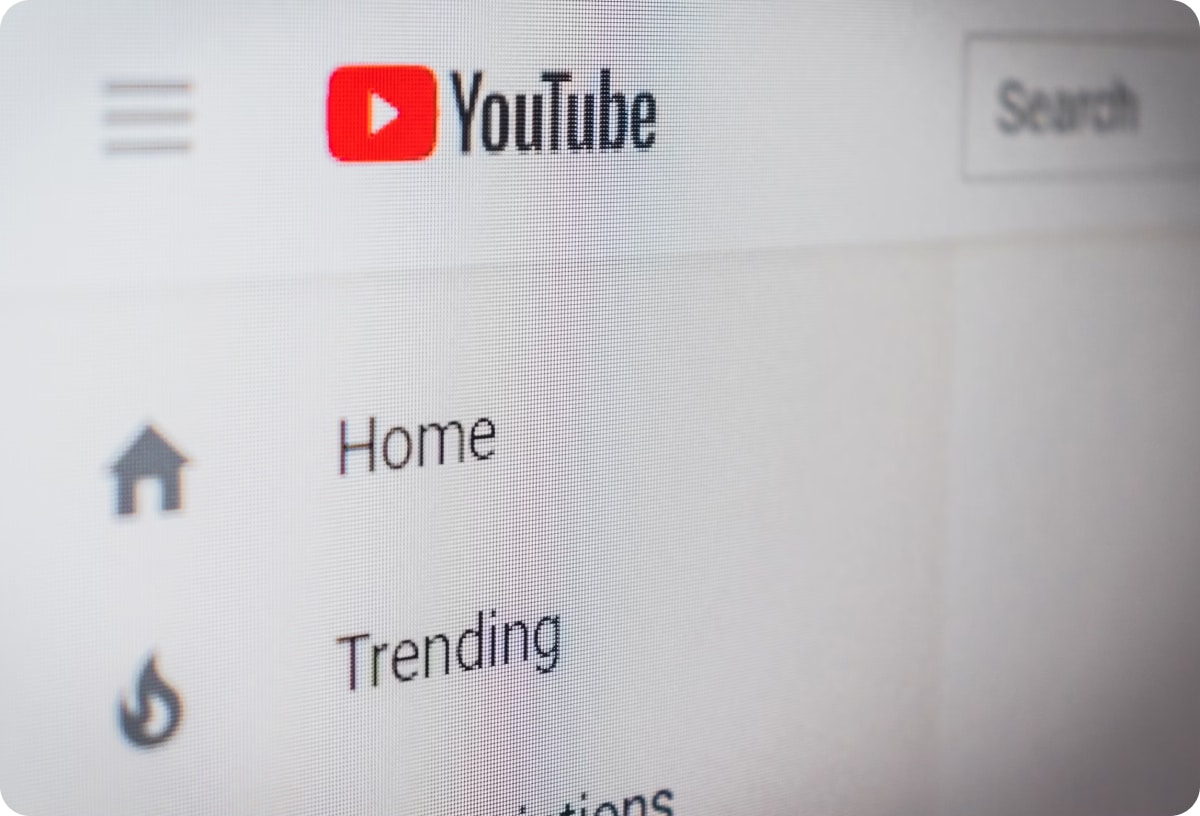 YouTube user interface detail