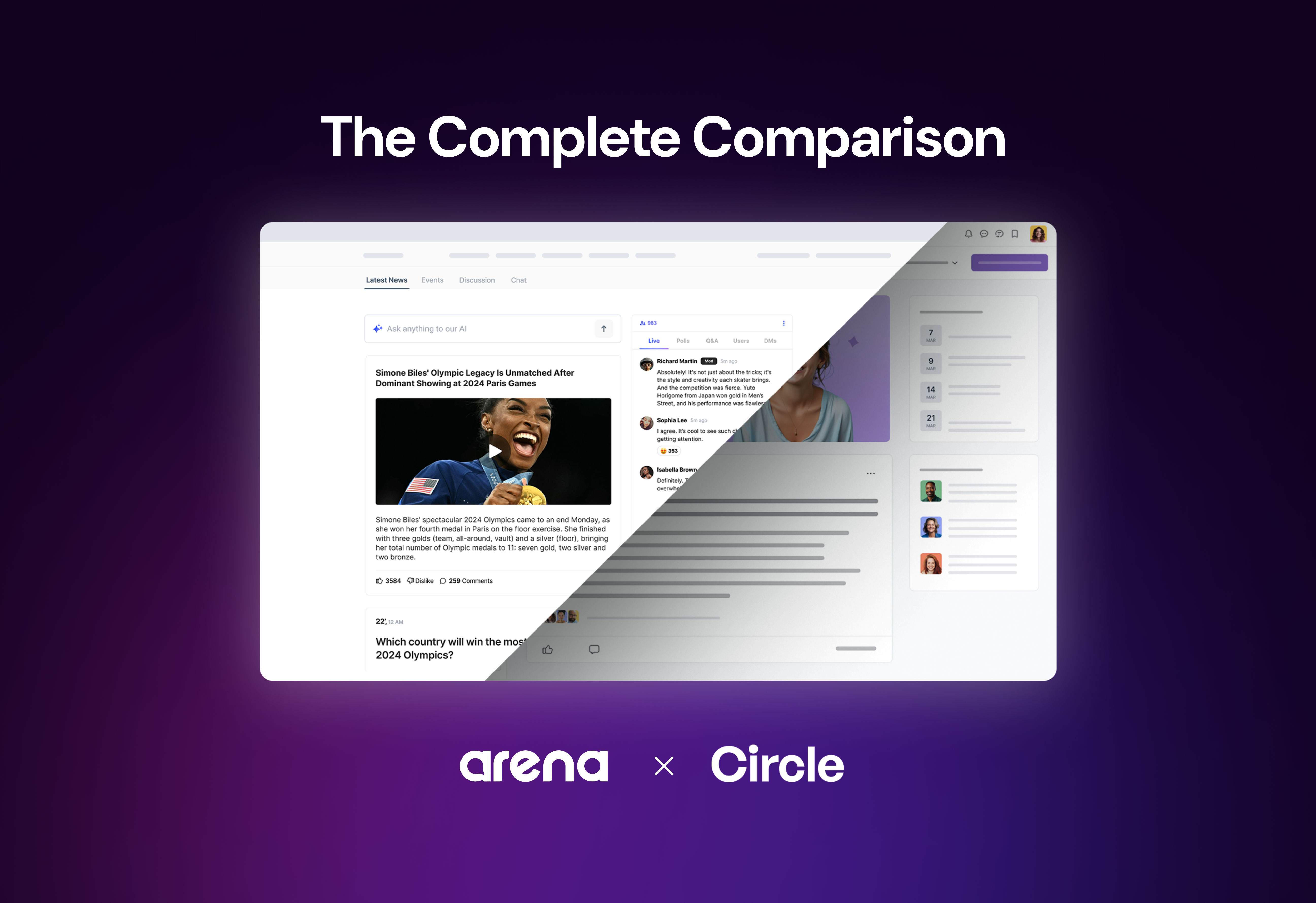 Arena Community vs Circle